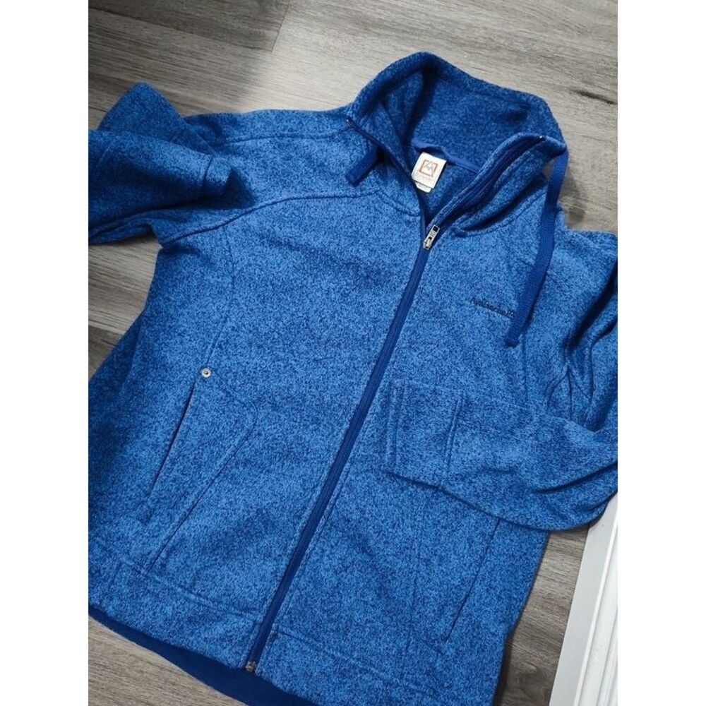 Avalanche XXL blue mens sweatshirt hoodie fleece full zip jacket warm,sleeve new